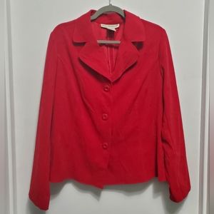 Women's Red button down jacket